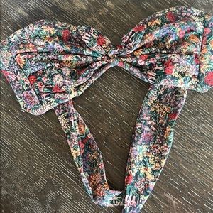 Montce Mara Floral Strapless Bikini Top